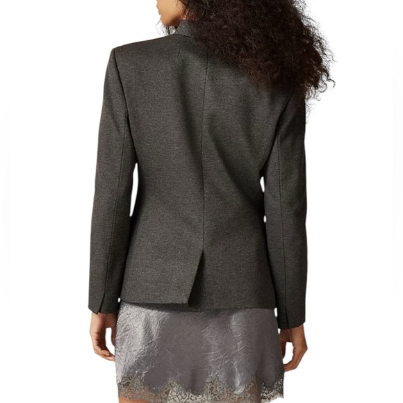 New J. Crew 365 Going Out Blazer Charcoal Gray 8 Petite - Picture 2 of 9